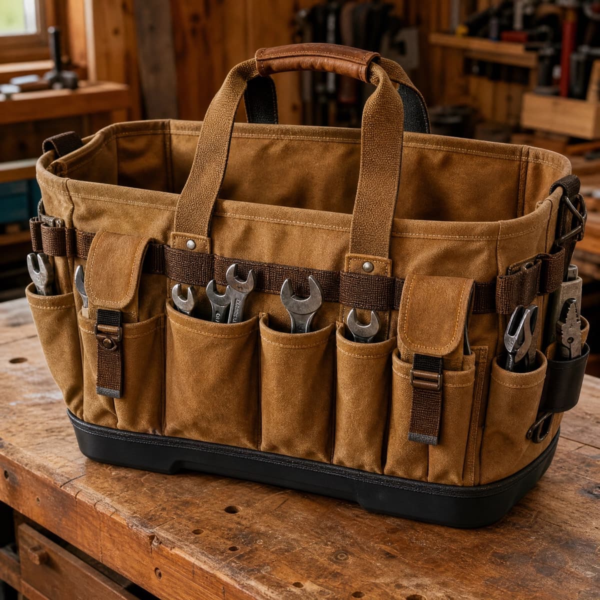 26-Pocket Canvas Tool Bag