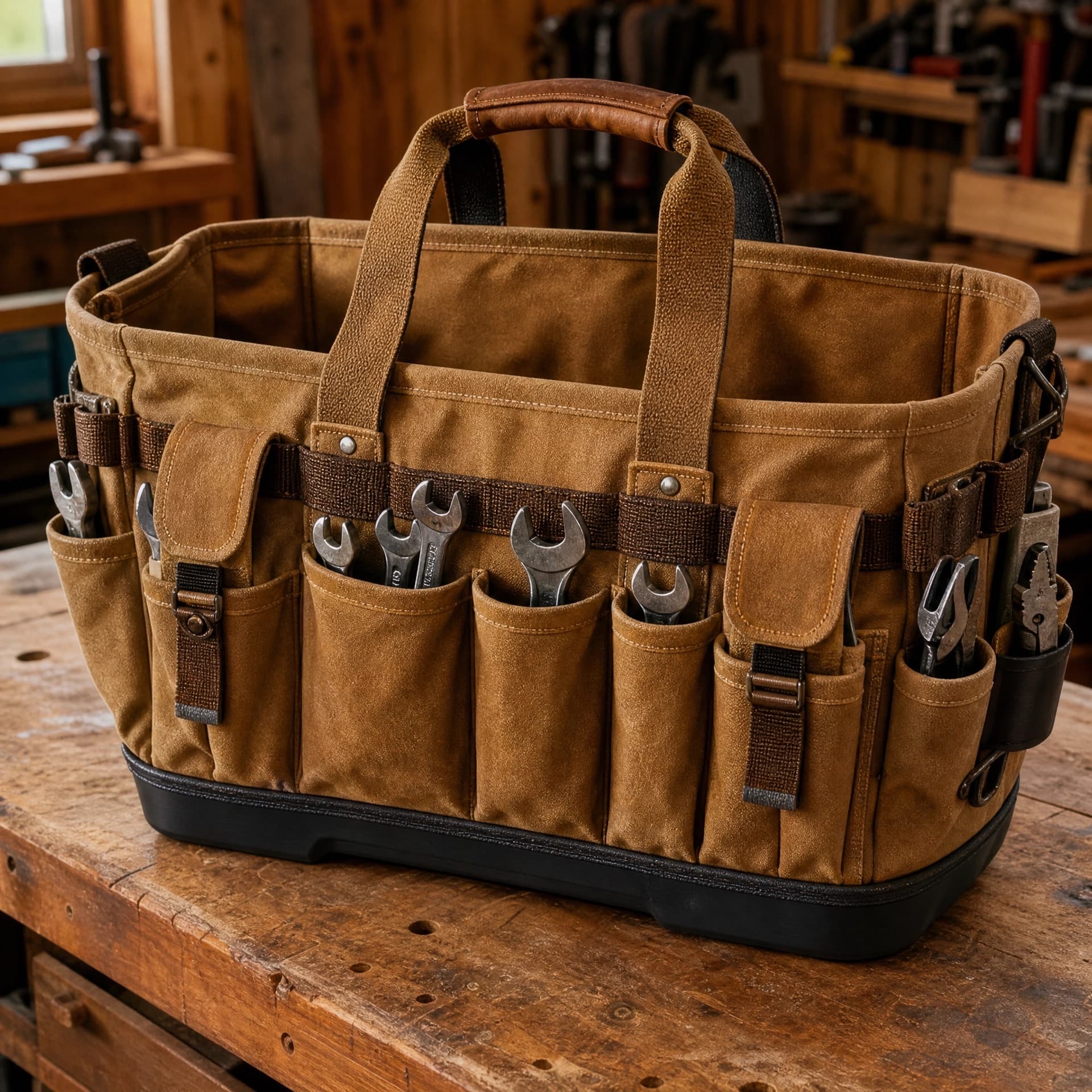 26-Pocket Canvas Tool Bag