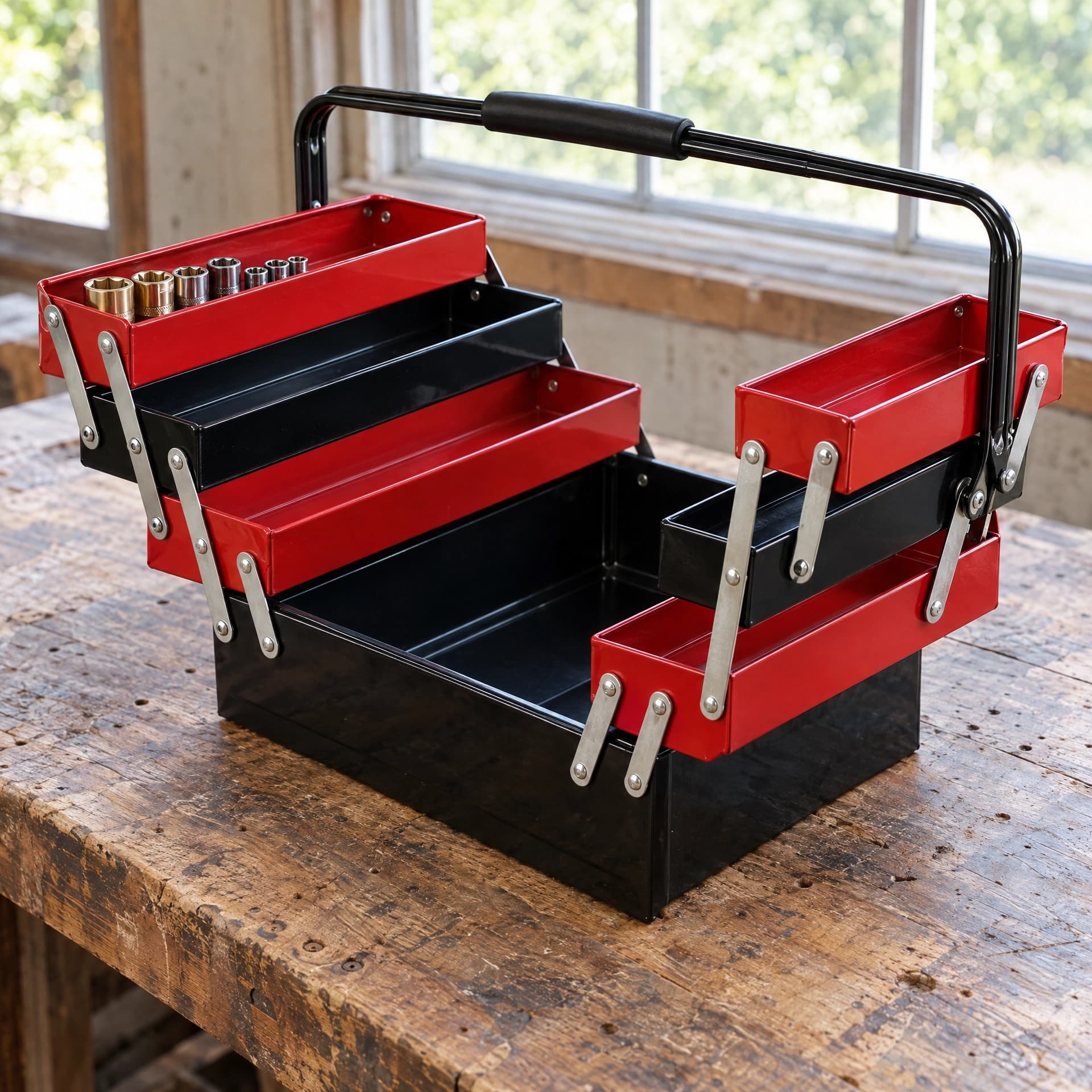 Heavy-Duty Cantilever Toolbox